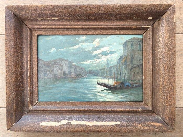 Ferdinando Silvani (1823-1899) - Venise, Antiquités & Art, Art | Peinture | Classique