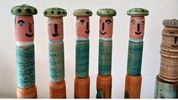 Unknown Manufacturer - Speelgoed - Folk Art - Painted Wooden