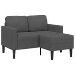 vidaXL Tweezitsbank met chaise longue L-vormig donkergrijs, Huis en Inrichting, Verzenden, Nieuw