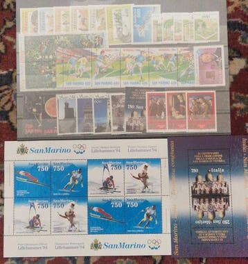 San Marino 1994/1999 - San Marino. Volledige jaargangen, Postzegels en Munten, Gestempeld