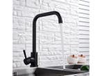 Veiling - Keukenkraan Bologna U mat zwart - kraan - mengkraa, Nieuw