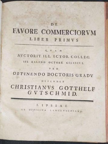 Gutschmid, Christian Gotthelf von - Sammelband mit 3, Antiquités & Art, Antiquités | Livres & Manuscrits