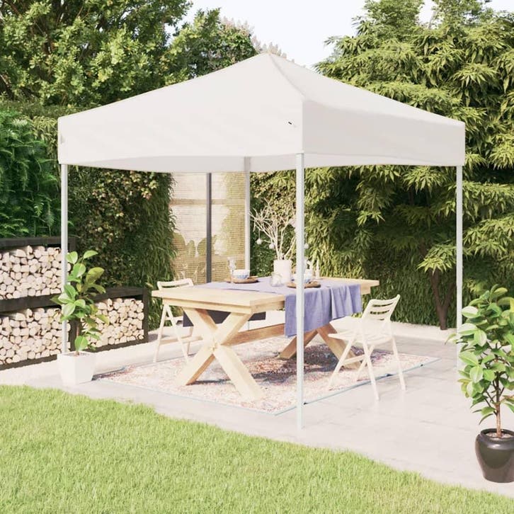 vidaXL Partytent inklapbaar 3x3 m wit, Tuin en Terras, Partytenten, Nieuw, Verzenden
