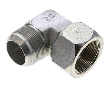 Raccord Anglé JIC 90Degrés UN 1-7/8-12 Mâle X Femelle, Verzenden