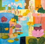 Victoria Lemée - Composition Huile sur Toile XL