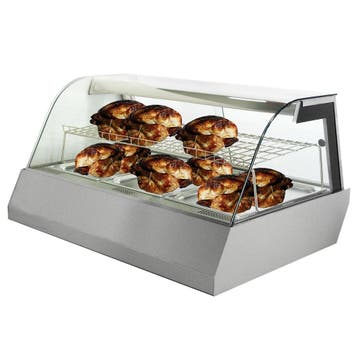 Warmhoudvitrine | RVS | 3x 1/1 GN | 30°C/90°C |, Verzenden