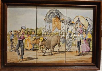Tegel - 1940-1950 - Tegeltableau M. Sevilla
