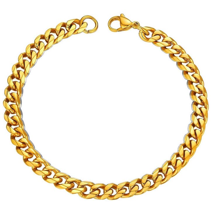 Fako Bijoux - Schakelarmband Gourmet - Cuban Link - Staal -, Handtassen en Accessoires, Armbanden, Verzenden