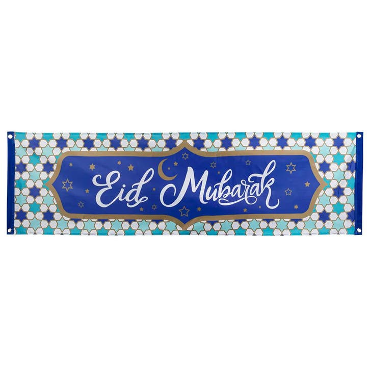 Ramadan Banner Eid Mubarak 1,8m, Hobby en Vrije tijd, Feestartikelen, Nieuw, Verzenden
