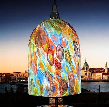 Murano Glass - - Filippo Maso - Lampe à suspendre - verre de, Antiquités & Art