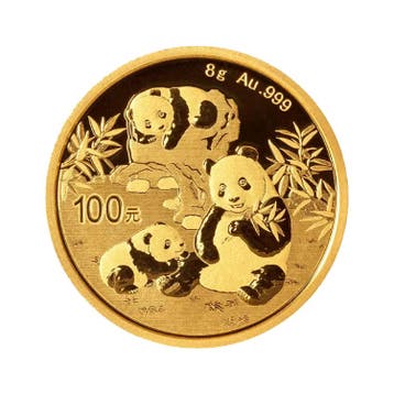 8 gram gouden Panda munt 2025