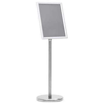 vidaXL Posterstandaard A4 aluminiumlegering zilverkleurig, Verzenden, Nieuw in verpakking