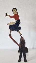 Folk art toy pendulum - Speelgoed - 1950-1960, Antiek en Kunst