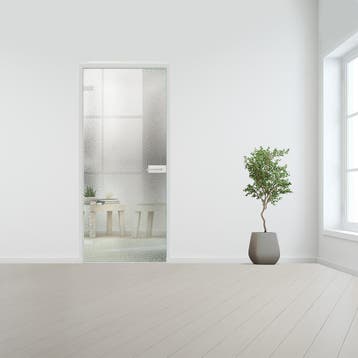 Glazen binnendeur voor stomp kozijn aluminium beslag-Linksdr, Bricolage & Construction, Vitres, Châssis & Fenêtres, Verzenden