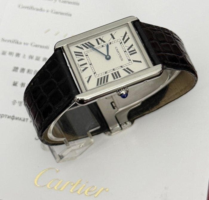 Cartier - Tank Solo - 3169 - Heren - 2017, Bijoux, Sacs & Beauté, Montres | Hommes