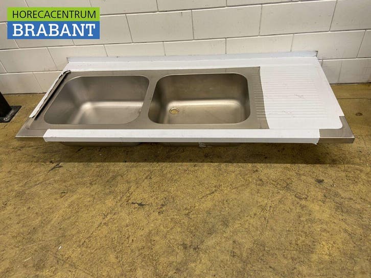 Plan de travail en acier inoxydable Double évier 180 x 80 cm, Articles professionnels, Horeca | Autre, Envoi