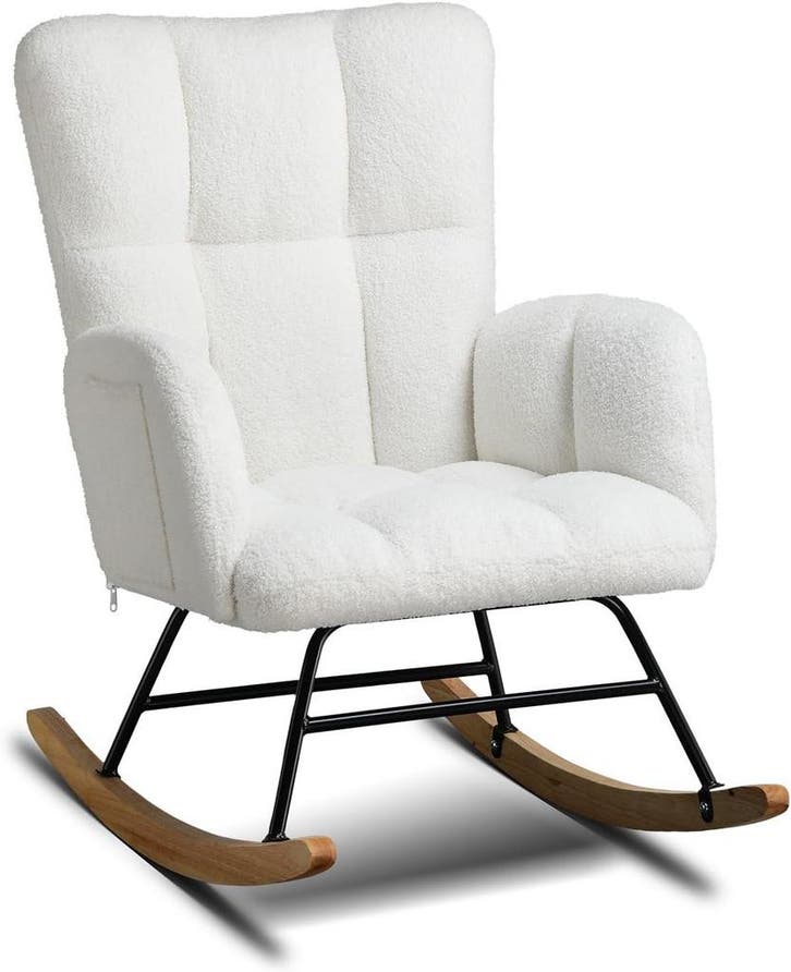 COMHOMA Schommelstoel, relaxstoel met armleuningen, oorfaute, Maison & Meubles, Accessoires pour la Maison | Autre, Envoi