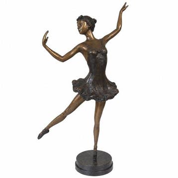 sculptuur, Ballerina - 52 cm - Brons