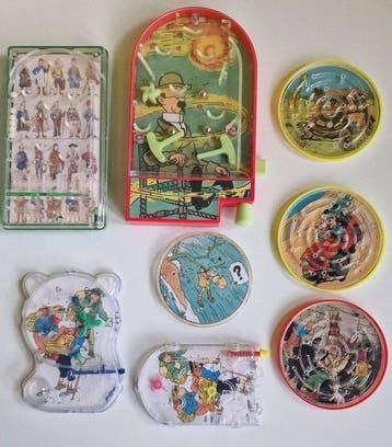Tintin - 8 Vintagepartij van 8 varianten: Flipper Pinball &, Nieuw