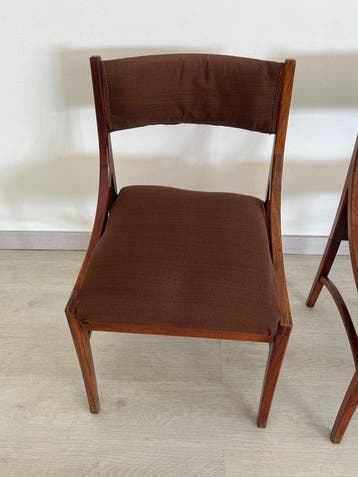 Cassina - Ico Parisi - Stoel (4) - 110 - Hout, Textiel