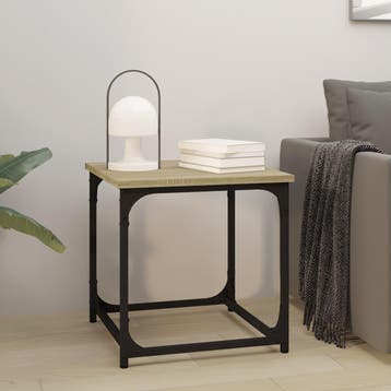 vidaXL Salontafel 40x40x40 cm bewerkt hout sonoma, Verzenden, Nieuw