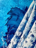 EK.art - White Sails – Deep Cobalt XXL