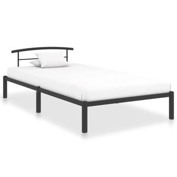 Bedframe 90x200 zwart - Retour deal, pak je winst, Huis en Inrichting, 90 cm, Eenpersoons, Verzenden, Zwart