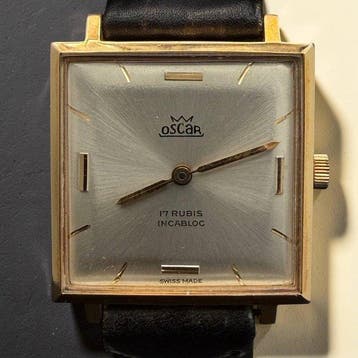 Oscar - Vintage Square Dress Watch - Zonder minimumprijs -