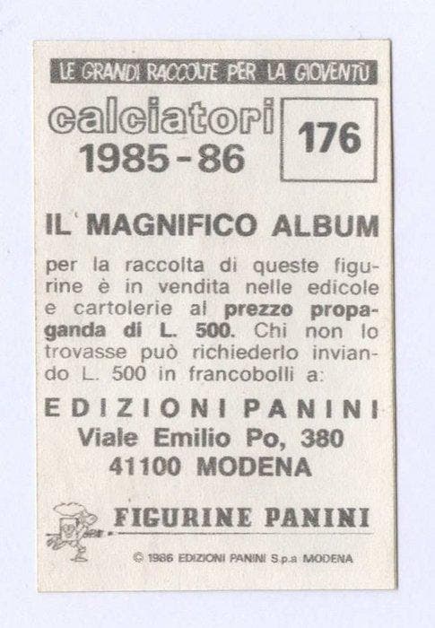 Panini Calciatori 1985-86 Diego Armando Maradona #176, Collections, Autocollants