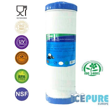 Alapure 20inch Big Blue GAC Koolstof Waterfilter ALA-GAC20BB, Verzenden