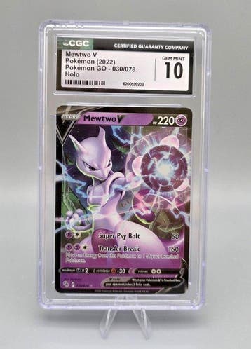 Pokémon Graded card - Mewtwo 030/078 - CGC 10 - Sword &