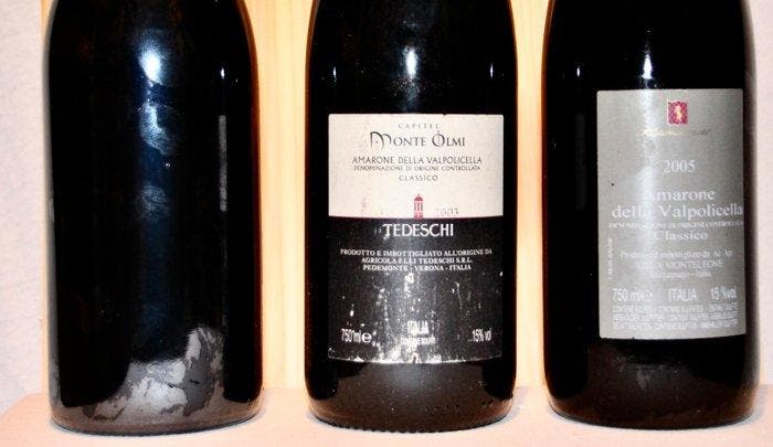 2003 Tedeschi-Monte Olmi, 2007 Le Ragose & 2005 Villa, Verzamelen, Wijnen