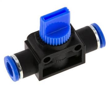 vanne manuelle darrêt à 3/2 voies 8 mm plastique/laiton, Verzenden, Nieuw