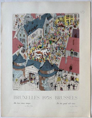 Jean Dratz - Bruxelles 1958 Brussels - jaren 1950
