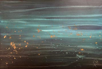 Luca Domiro - HIDDEN DEPTHS - Large original painting