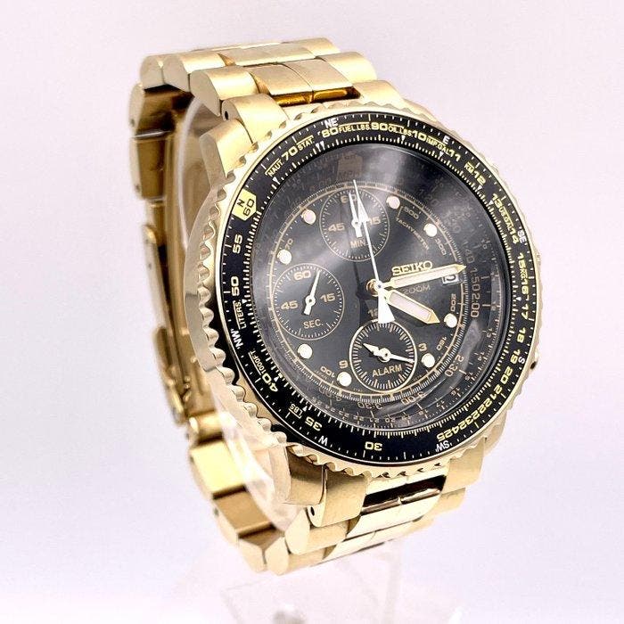 Seiko - Flightmaster, Pilot, Slide Rule Bezel, SNA411 -, Bijoux, Sacs & Beauté, Montres | Anciennes | Antiquités