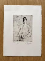 Romain Suzzoni (1950) - Portrait du peintre à latelier