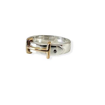 Hermès - Bague - 18 carats Argent, Or jaune - rétro, Nieuw