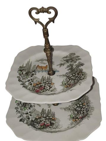 Johnson Bros. - Présentoir à gâteaux - Castle on the Lake