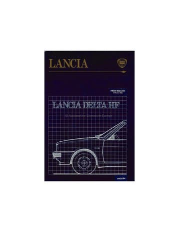 1985 LANCIA DELTA HF PERSMAP ENGELS, Ophalen of Verzenden