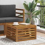 vidaXL Tuin Tafel Massief Acacia Hout Naturel 59 x 59 x 37, Verzenden