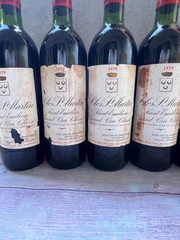 1979 x4 , 1978 & 1975 Clos St Martin - Saint-Émilion Grand, Verzamelen, Nieuw