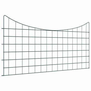 vidaXL Vijverhekset 5 st 100 x 50 cm Staal Groen, Verzenden, Nieuw