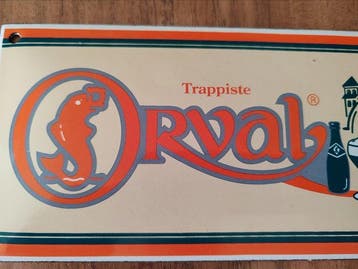 Orval bière trappiste - Enseigne en émail - Acier, Émail