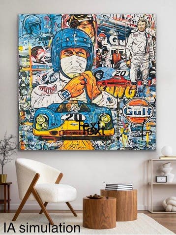 Joaquim Falco - STEVE MC QUEEN-LE MANS XL, Antiek en Kunst