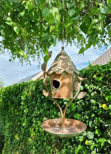 Beeldje - BIrdhouse - Feeding scale - IJzer