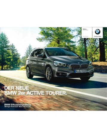 2014 BMW 2 SERIE ACTIVE TOURER BROCHURE DUITS, Ophalen of Verzenden, Nieuw