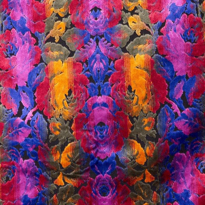 BA081 - Duits ambachtelijk velours – Roze wisselende, Antiquités & Art, Tapis & Textile