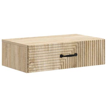vidaXL Wandgemonteerde Zijtafel Sonoma Eiken 59 x 34,5 x 17, Verzenden, Nieuw