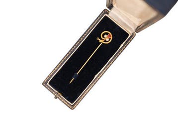 Speld - 19.2 kt. Geel goud - parel, Bijoux, Sacs & Beauté